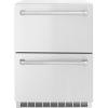 imageZ Line Kitchen and Bath ZLINE 24 in Touchstone 168 Can OutdoorRated Dual Refrigerator Drawer with Stainless Steel Doors RDSOST24