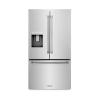 imageZ Line Kitchen and Bath ZLINE 36 in 289 cu ft StandardDepth French Door External Water Dispenser Refrigerator with Dual Ice Maker in FingerprintResistant Stainless Steel RSMW36