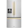 imageZ Line Kitchen and Bath ZLINE Autograph 36 in StandardDepth Refrigerator wChampagne Bronze Handles RSMZW36FCB