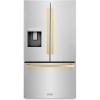 imageZ Line Kitchen and Bath ZLINE Autograph 36 in StandardDepth Refrigerator wPolished Gold Handles RSMZW36FG