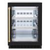 imageZLINE Autograph Edition 24 in Touchstone 151 Can Beverage Fridge With Black Matte Glass Door And Champagne Bronze Handle RBSOZBLM24CB