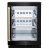 imageZLINE Autograph Edition 24 in Touchstone 151 Can Beverage Fridge With Black Stainless Steel Glass Door And Champagne Bronze Handle RBSOZBS24CB