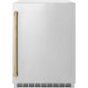 imageZLINE Autograph Edition 24 in Touchstone 151 Can Beverage Fridge With Solid Stainless Steel Door And Champagne Bronze Handle RBSOZST24CB