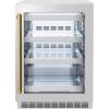 imageZLINE Autograph Edition 24 in Touchstone 151 Can Beverage Fridge With Stainless Steel Glass Door And Polished Gold Handle RBSOZGS24G