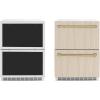 imageZLINE Autograph Edition 24 in Touchstone 168 Can OutdoorRated Dual Refrigerator Drawer with PanelReady Doors and Champagne Bronze Handles RDSPOZ24CB