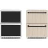 imageZLINE Autograph Edition 24 in Touchstone 168 Can OutdoorRated Dual Refrigerator Drawer with PanelReady Doors and Matte Black Handles RDSPOZ24MB