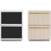imageZLINE Autograph Edition 24 in Touchstone 168 Can OutdoorRated Dual Refrigerator Drawer with PanelReady Doors and Polished Gold Handles RDSPOZ24G