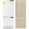 imageZLINE Autograph Edition 30 Inches 161 Cubic Feet Panel Ready BuiltIn Bottom Freezer Refrigerator with Water Dispenser and Ice Maker with Champagne Bronze Accents RBIVZ30CB