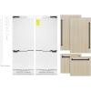 imageZLINE RBIVZ60MB ZLINE Autograph Edition 60 Inches 322 Cubic Feet Panel Ready French Door BuiltIn Bottom Freezer Refrigerator with Water DispensersIce Makers with Matte Black Accents