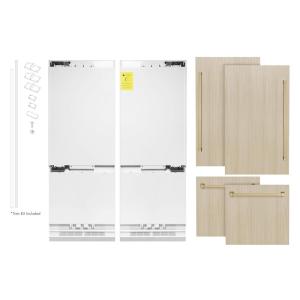 imageAutograph Edition 60 in 4Door Panel Ready French Door Refrigerator wIce Water Dispenser and Champagne Bronze Handle