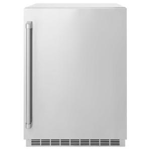 imageZ Line Kitchen and Bath ZLINE 24 in Touchstone 151 Can Beverage Fridge With Solid Stainless Steel Door RBSOST24