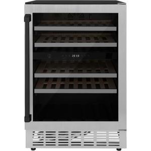 imageZLINE 24 Monument Autograph Edition Dual Zone 44Bottle Wine Cooler in Stainless Steel with Matte Black Accents RWVZUD24MB