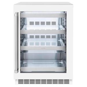 imageZLINE 24 in Touchstone 151 Can Beverage Fridge With White Matte Glass Door RBSOWM24