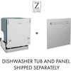 image:imageZLINE 18 in Compact Top Control Dishwasher in Black Matte 120Volt with Stainless Steel Tub and Traditional Style Handle