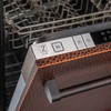 image:imageZLINE 18 in Compact Top Control Dishwasher in HandHammered Copper 120Volt with Stainless Steel Tub and Traditional Style Handle