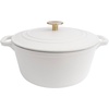 image:imageZLINE 5Piece Enameled Cast Iron Cookware Set in White Matte CWSETSWM5