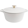 image:imageZLINE 5Piece Enameled Cast Iron Cookware Set in White Matte CWSETSWM5
