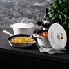 image:imageZLINE 5Piece Enameled Cast Iron Cookware Set in White Matte CWSETSWM5