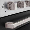 image:imageZLINE 30 in 42 cu ft Paramount Induction Range with 4 Element Cooktop and Electric Convection Oven in Stainless Steel with Black Matte Door SINRBLM30