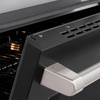 image:imageZLINE 30 in 42 cu ft Paramount Induction Range with 4 Element Cooktop and Electric Convection Oven in Stainless Steel with Black Matte Door SINRBLM30