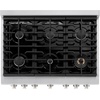 image:imageZLINE 36 in 52 cu ft Paramount Dual Fuel Range with 6 Burner Gas Cooktop and Electric Convection Oven in Satin Stainless Steel with White Matte Door SDRSWM36