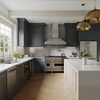 image:imageZLINE 48 Autograph Edition Stainless Steel Range Hood with Stainless Steel Shell and Champagne Bronze Handle