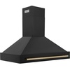 image:imageZLINE 48 Black Stainless Steel Range Hood with Champagne Bronze Handle BS655Z48CB