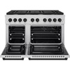 image:imageZLINE Autograph Edition 48 in 67 cu ft Paramount Double Oven Gas Range with 8 Burner Cooktop in Stainless Steel and Matte Black Accents SGRZ48MB