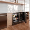 image:imageZLINE 24 Dual Zone 44Bottle Wine Cooler in Stainless Steel with Wood Shelf RWVUD24