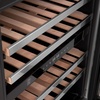 image:imageZLINE 24 Dual Zone 44Bottle Wine Cooler in Stainless Steel with Wood Shelf RWVUD24