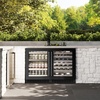 image:imageZLINE 24 in Touchstone Dual Zone 44 Bottle Wine Cooler With Black Stainless Steel Glass Door RWDOBS24