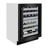 image:imageZLINE 24 in Touchstone Dual Zone 44 Bottle Wine Cooler With Black Stainless Steel Glass Door RWDOBS24