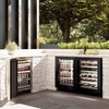 image:imageZLINE 24 in Touchstone Dual Zone 44 Bottle Wine Cooler With Black Stainless Steel Glass Door RWDOBS24