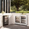 image:imageZLINE 24 in Touchstone Dual Zone 44 Bottle Wine Cooler With White Matte Glass Door RWDOWM24