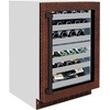 image:imageZLINE 24 in Touchstone Dual Zone 44 Bottle Wine Cooler with Hand Hammered Copper Glass Door RWDOHH24