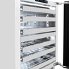 image:imageZLINE Autograph Edition 24 in Touchstone Dual Zone 44 Bottle Wine Cooler With White Matte Glass Door And Champagne Bronze Handle RWDOZWM24CB