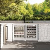 image:imageZLINE Autograph Edition 24 in Touchstone Dual Zone 44 Bottle Wine Cooler With White Matte Glass Door And Matte Black Handle RWDOZWM24MB