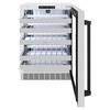 image:imageZLINE Autograph Edition 24 in Touchstone Dual Zone 44 Bottle Wine Cooler with Satin Stainless Steel Glass Door and Matte Black Handle RWDOZSN24MB
