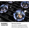 image:imageZLINE Autograph Edition 48 in Classic Gas Rangetop with 8 Burner DuoPro Cooktop in Satin Stainless Steel and Champagne Bronze Accents PCRTSZ48CB