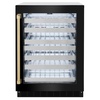 image:imageZLINE Autograph Edition 24 in Touchstone Dual Zone 44 Bottle Wine Cooler With Black Stainless Steel Glass Door And Champagne Bronze Handle RWDOZBS24CB