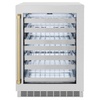 image:imageZLINE Autograph Edition 24 in Touchstone Dual Zone 44 Bottle Wine Cooler with Satin Stainless Steel Glass Door and Champagne Bronze Handle RWDOZSN24CB