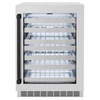 image:imageZLINE Autograph Edition 24 in Touchstone Dual Zone 44 Bottle Wine Cooler with Satin Stainless Steel Glass Door and Matte Black Handle RWDOZSN24MB