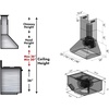 image:imageZ Line 687RD36 1200 CFM Wall Mount Range Hood with Remote Dual Blower 36 Stainless Steel30 in