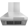 image:imageZ Line 687RD36 1200 CFM Wall Mount Range Hood with Remote Dual Blower 36 Stainless Steel36 in