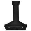 image:imageZLINE 30 in Convertible Black Stainless Steel Wall Mount Range Hood With Black Stainless Steel Handle BSKB4X30