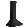 image:imageZLINE 30 in Convertible Black Stainless Steel Wall Mount Range Hood With Black Stainless Steel Handle BSKB4X30