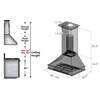 image:imageZLINE 30 in Designer Series Ducted Wall Mount Range Hood in Satin Stainless Steel 8656S30