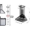 image:imageZLINE 36 in Ducted Vent Designer Series Wall Mount Range Hood in Satin Stainless Steel 6554SSSS3636 in