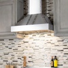 image:imageZLINE 36 in Ducted Vent Designer Series Wall Mount Range Hood in Satin Stainless Steel 6554SSSS3636 in