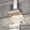 image:imageZLINE 36 in Ducted Vent Designer Series Wall Mount Range Hood in Satin Stainless Steel 6554SSSS3648 in